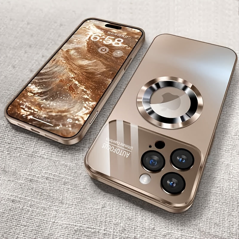 Funda magnética protectora para iPhone para protección y carga inalámbrica