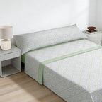Juego de cama prémium de tres piezas: sábana bajera, sábana y funda de almohada. Suave y cómodo, disponible en varios colores y tamaños, fácil de cuidar.