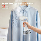 1500W Vapor Portátil Súper Potente, Calentamiento Rápido en 20 Segundos, Eliminador de Arrugas para el Hogar, Adecuado para Todo Tipo de Ropa y Textiles detail image - detail view 8