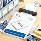 Papel de impresión térmica D810 100/200 hojas, impresión térmica, tamaño carta estadounidense, compatible con impresoras térmicas D810, tamaño 21.59X27.94 cm, 1 paquete