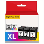 Cartuchos Canon 560XL 561XL compatibles, negro y tricolor