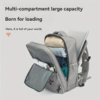Mochila de viaje para laptop de mujer aprobada por aerolíneas, 38.1cm, separación seca y húmeda, azul claro, correa ajustable, compartimento para zapatos