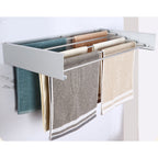 Mikomika Tendedero Plegable Montar en Paredes - Retrctil - Tendedero Plegable de 80cm para Interiores o Exteriores -y Compacto Que Ahorra de Espacio, Capacidad para 30Kilos, Cuenta con 6 barras de 80cm aluminio de alta resistencia (T001 1999)