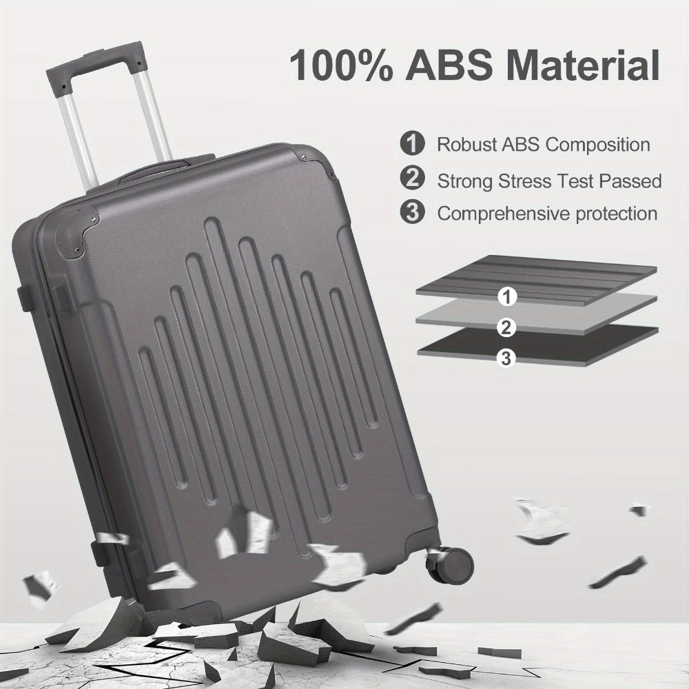 Maletas de Viaje 2 Piezas con Ruedas Giratorias, Ligero y Aprobado para Aerolíneas, Carcasa Dura ABS, Tamaño 12"+20", Set de Equipaje de Mano