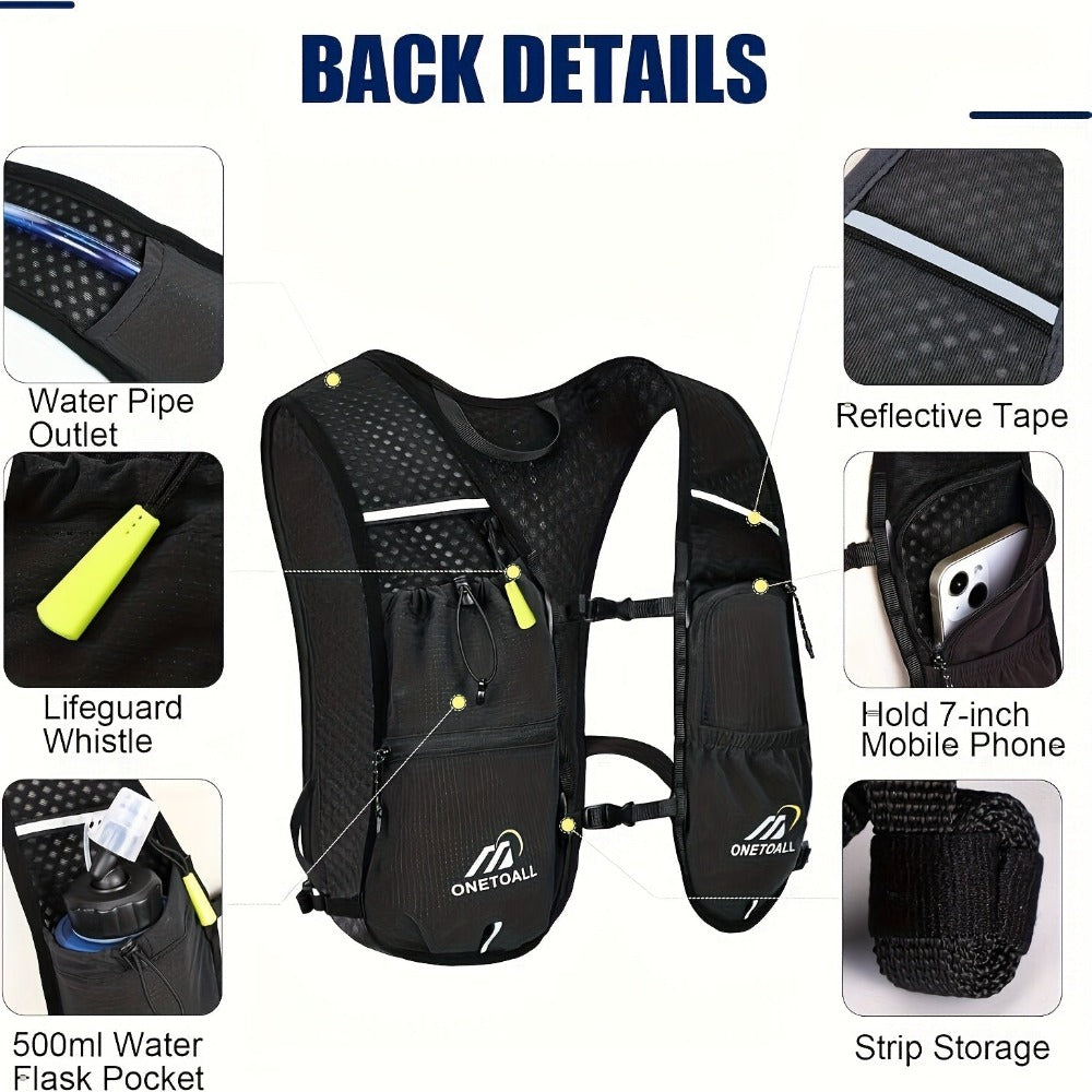 Chaleco para correr LOCAL LION, chaleco de correr para mujer, mochila de senderismo, ligero de 150g para trail running, maratón, senderismo, ciclismo/jogging/mochila, ajuste regulable, almacén local, opcional multicolor, bolsa deportiva para hombre