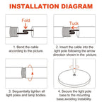 Lámpara de pie para sala de estar, 36 W LED con control remoto, doble anillo giratorio de 312°, luz ajustable de 1900 K a 6500 K, 3 modos de iluminación, adecuada para lámparas de pie modernas en dormitorios, oficinas y hoteles, 192 cm, negro