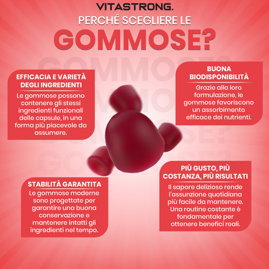 Gomitas multivitamínicas Vitastrong, 120 gomitas, 13 vitaminas y minerales, suplemento dietético para adultos, fórmula 100 % vegana, sin gluten, sin lactosa, sin sacarosa
