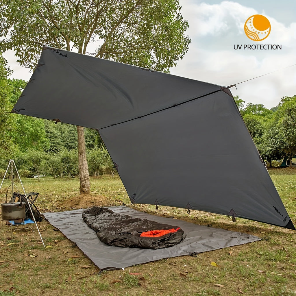 FREE SOLDIER Lona Portátil Defensor para Camping, Tienda o Hamaca Resistente, Esencial para Acampar, Senderismo y Actividades al Aire Libre, 3.05x3.05 Metros, Ideal para 4 o 6 Personas