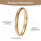 Jewelrywe Pulsera de Serpiente Flexible para Mujer: Brazalete Elástico de Acero Inoxidable de 10 mm de Ancho, Puntero de Serpiente Elástico para Mujer Y