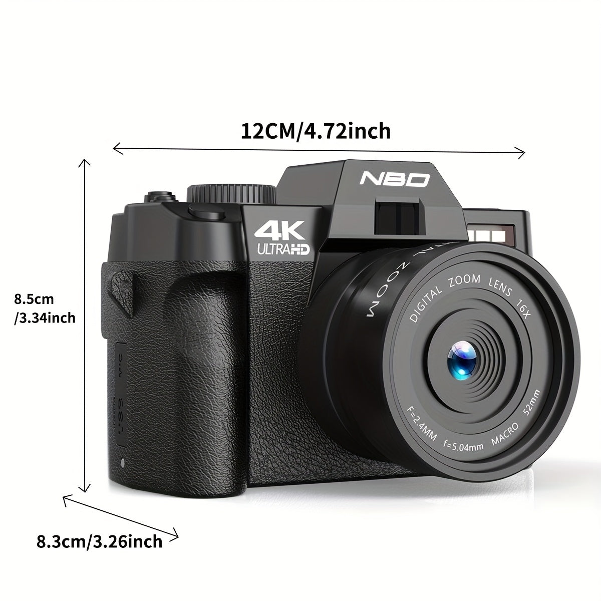 Cámara digital 4K | Fotografía vlogging viajes y creación de contenido