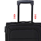 Maleta de viaje de tela de 3 piezas con asa telescópica, ligera y con ruedas, ideal para viajes, mudanzas y acampadas. Equipaje familiar combinado, 20"/26"/30"