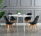 Sillas de comedor MCC Direct en juego de 4 piezas, sillas de cocina, sillas de oficina, silla de concha de diseño, "Eva" disponible en 7 colores de moda