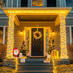 Guirnaldas de luces de hadas para exteriores de 60+3M, 600 LED, luces de hadas blancas cálidas con 8 modos, control remoto, temporizador y función de memoria, adecuadas para exteriores e interiores, bodas, fiestas