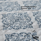 Edredón Ligero Estampado de Verano, Colcha Pinsonic de Microfibra Reversible Bouti, Cubrecama Moderno con Patrón en Relieve Transpirable para Todas las Estaciones, Decoración de Dormitorio para Primavera y Verano (Sin Fundas de Almohada) para Todas las Ta