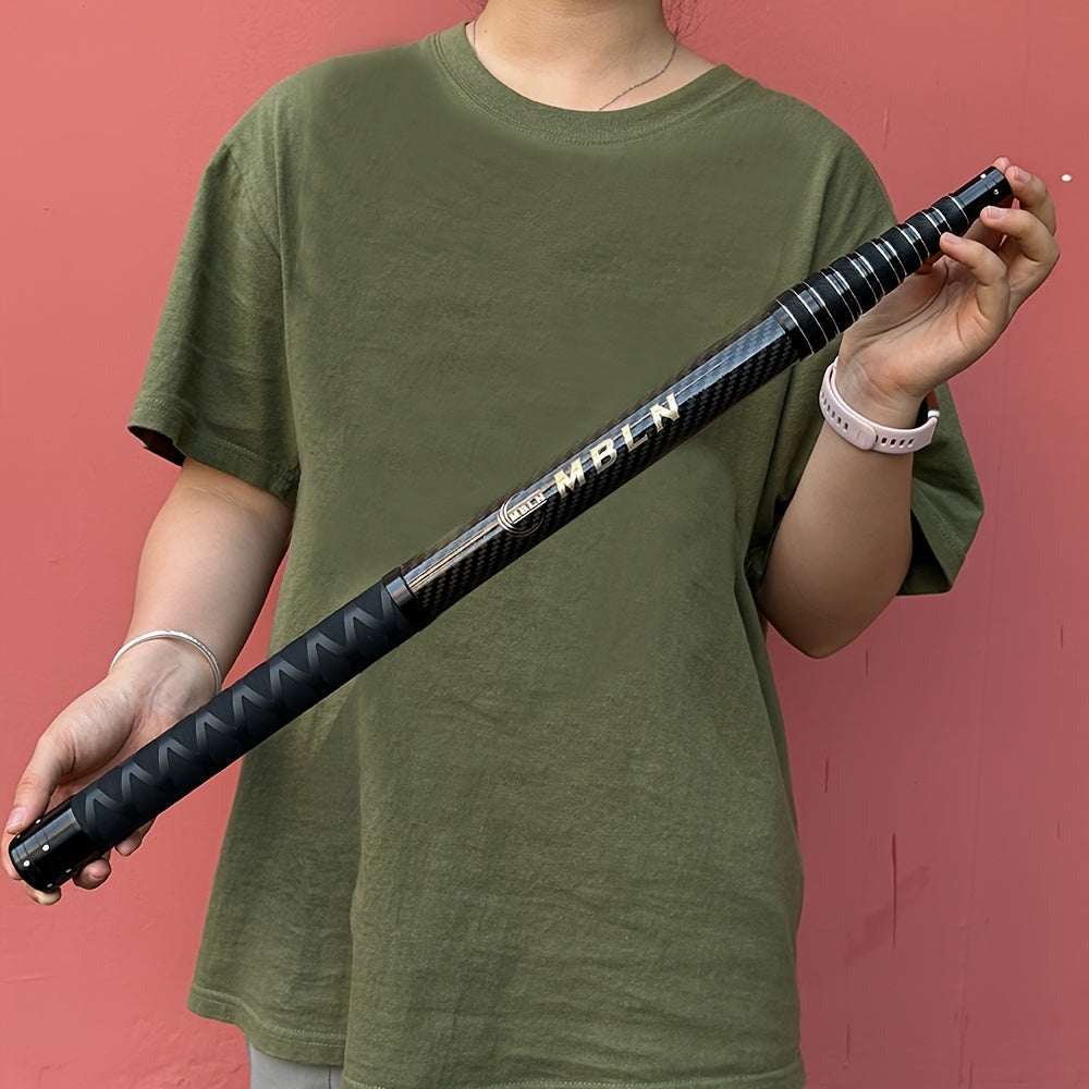 Marca MBLN, Red de enmalle de fibra de carbono, longitud plegada 58 cm, extendida hasta 385 cm, diámetro de la red 45 cm, 2 capas de tela de carbono + 2 capas de tela epoxi, equipo de pesca | Red de fibra de carbono | Red de pesca duradera, red de pesca