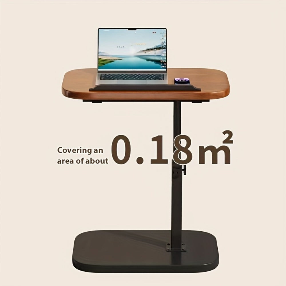 Mesa plegable para portátil de 1 pieza, mesa móvil y ajustable, mesa para portátil que ahorra espacio con almacenamiento, construcción duradera, adecuada para escritorios de oficina en casa, mesas de centro y sofás junto a la cama