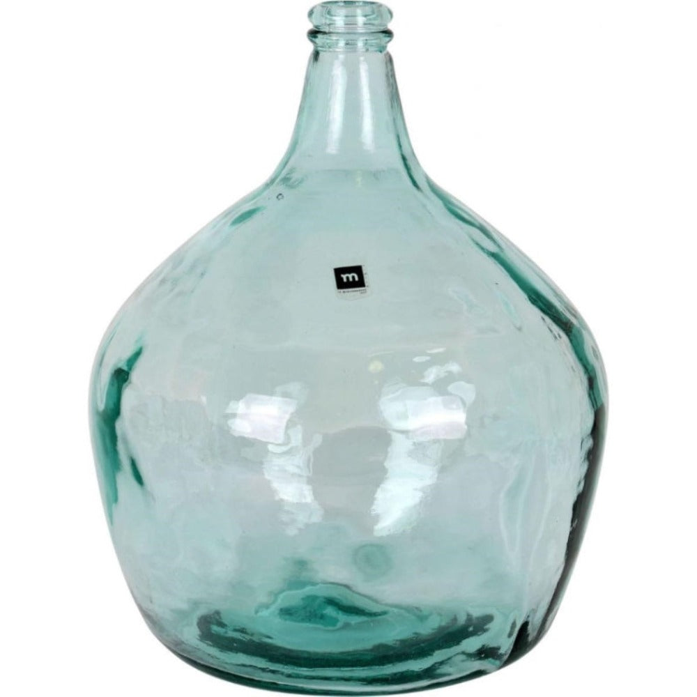 LILI HOME Damajuana Jarrón Garrafa de Vidrio Reciclado – Estilo Mediterráneo Artesanal desde 4L hasta 16L Un objeto atemporal que une diseño, sostenibilidad y calidez. Cada pieza es única, soplada a mano con un acabado que conserva la belleza natural del