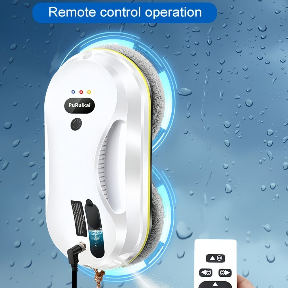 Puruikai 09 Black Friday Navidad Nuevo Producto Almacén Local Robot de Limpieza de Ventanas Inteligente, Máquina de Limpieza de Vidrios con Control Remoto y Rociador de Agua Automático