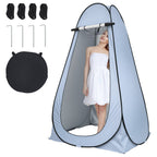 Carpa Portátil de Privacidad para Exteriores - Montaje Instantáneo para Ducha, Baño y Cambio de Ropa con Diseño Ovalado en Forma de Cúpula, Refugio Ligero Verde para Baño Pop-Up en RV, Playa, Jardín, Caravana (No Necesario)