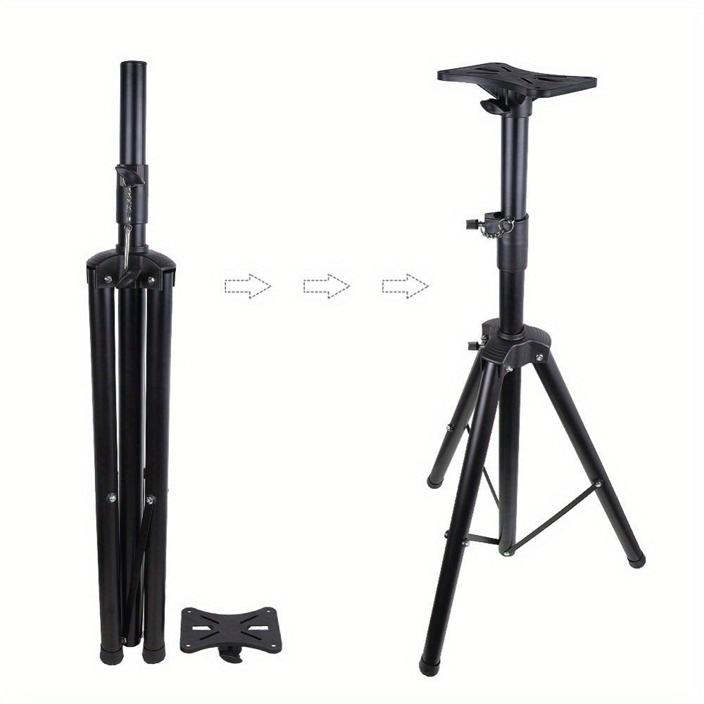 Soporte para altavoz de suelo con altura ajustable de 90 a 180 cm, diseñado para estabilidad como un trípode, adecuado para estudios de grabación, cines en casa y escenarios de música