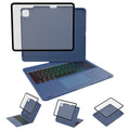 Funda con teclado giratorio para iPad para escritura, estudio y trabajo móvil