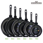 Sartén de cocinar | Sartén multifuncional para hogar | Sartén de aluminio sin revestimiento antiadherente | Exclusiva para inducción y cocina de gas | Utensilio de cocina universal de sartén plana