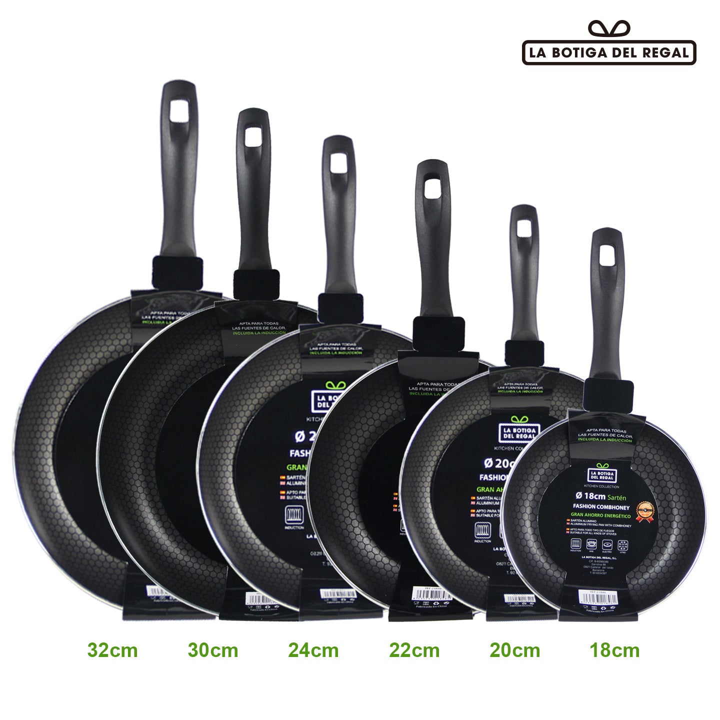 Sartén de cocinar | Sartén multifuncional para hogar | Sartén de aluminio sin revestimiento antiadherente | Exclusiva para inducción y cocina de gas | Utensilio de cocina universal de sartén plana