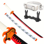 Espadas de samurái japonesas katana de 104.14 cm, múltiples estilos, hojas de madera no afiladas, con cinturones y fundas, regalo de Navidad, accesorios de cosplay para Halloween
