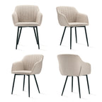 Sillas de comedor elegantes con reposabrazos y soporte lumbar para sala de estar, cocina y dormitorio, que ofrecen un alto confort - Disponibles en juegos de 2, 4 o 6