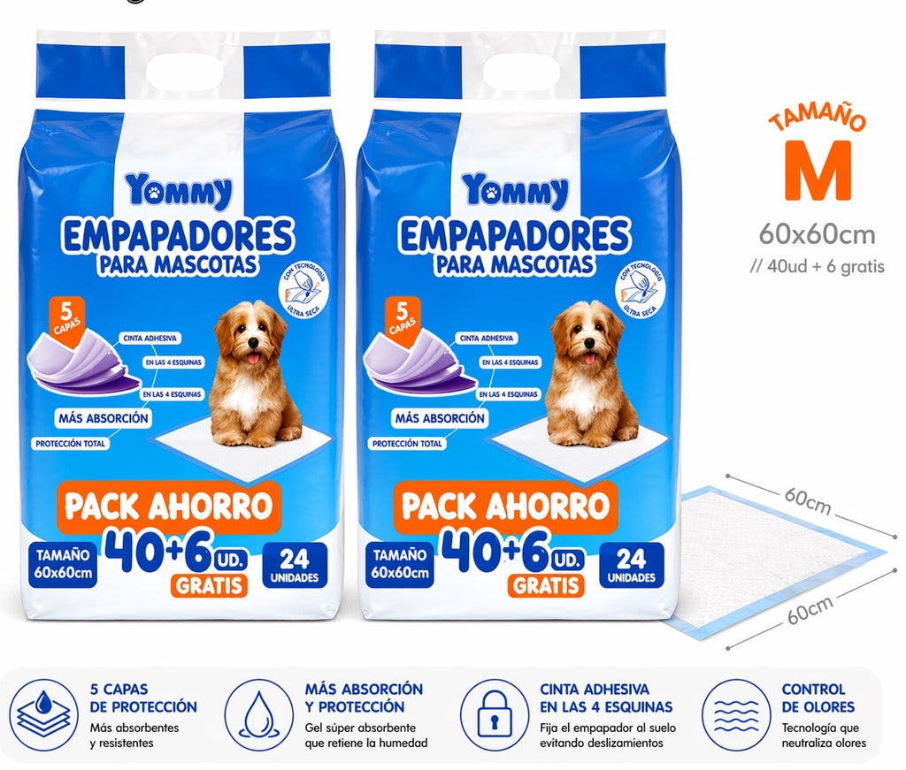 Empapadores absorbentes para mascotas | Cachorros, hogar y entrenamiento higiénico