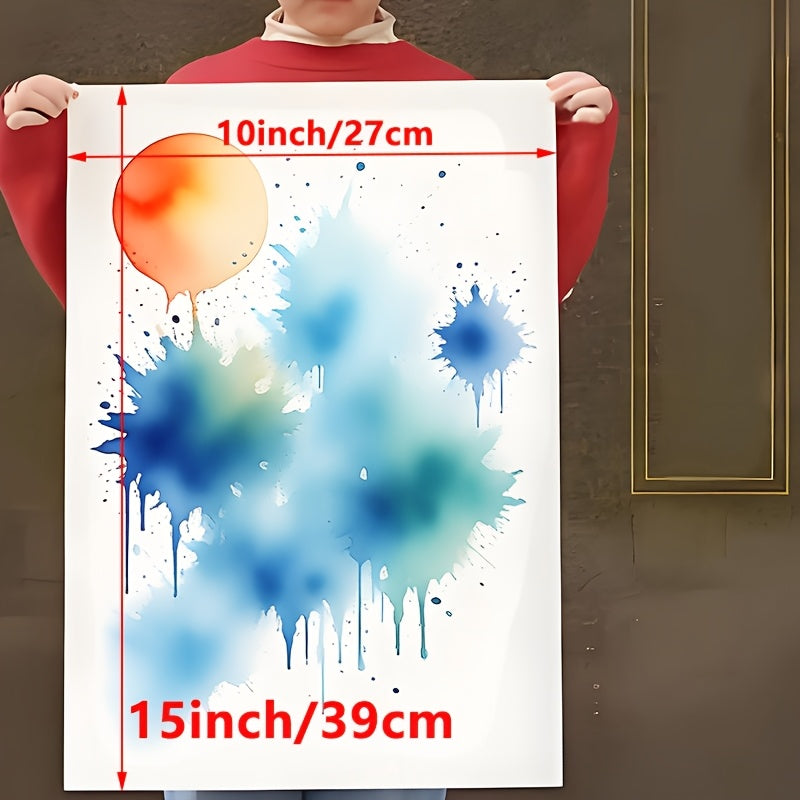 Papel de acuarela de 300 g, pulpa de textura medianamente rugosa, varios tamaños, teñido de halo uniforme, desarrollo de color completo, creación de pinturas de nivel de colección, especial para estudiantes de arte