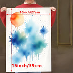 Papel de acuarela de 300 g, pulpa de textura medianamente rugosa, varios tamaños, teñido de halo uniforme, desarrollo de color completo, creación de pinturas de nivel de colección, especial para estudiantes de arte