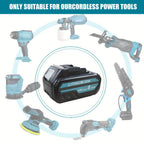 Paquete de 1/2/4/6/8 Batería BL1850B de 8.0Ah + Cargador DC18RC de 3A para baterías Makita de 18V 14.4V-18V BL1850 BL1830 BL1860 BL1840 y cargador DC18RD DC18RC DC18SF DC18RCT DC18RF, solo cargador o solo batería