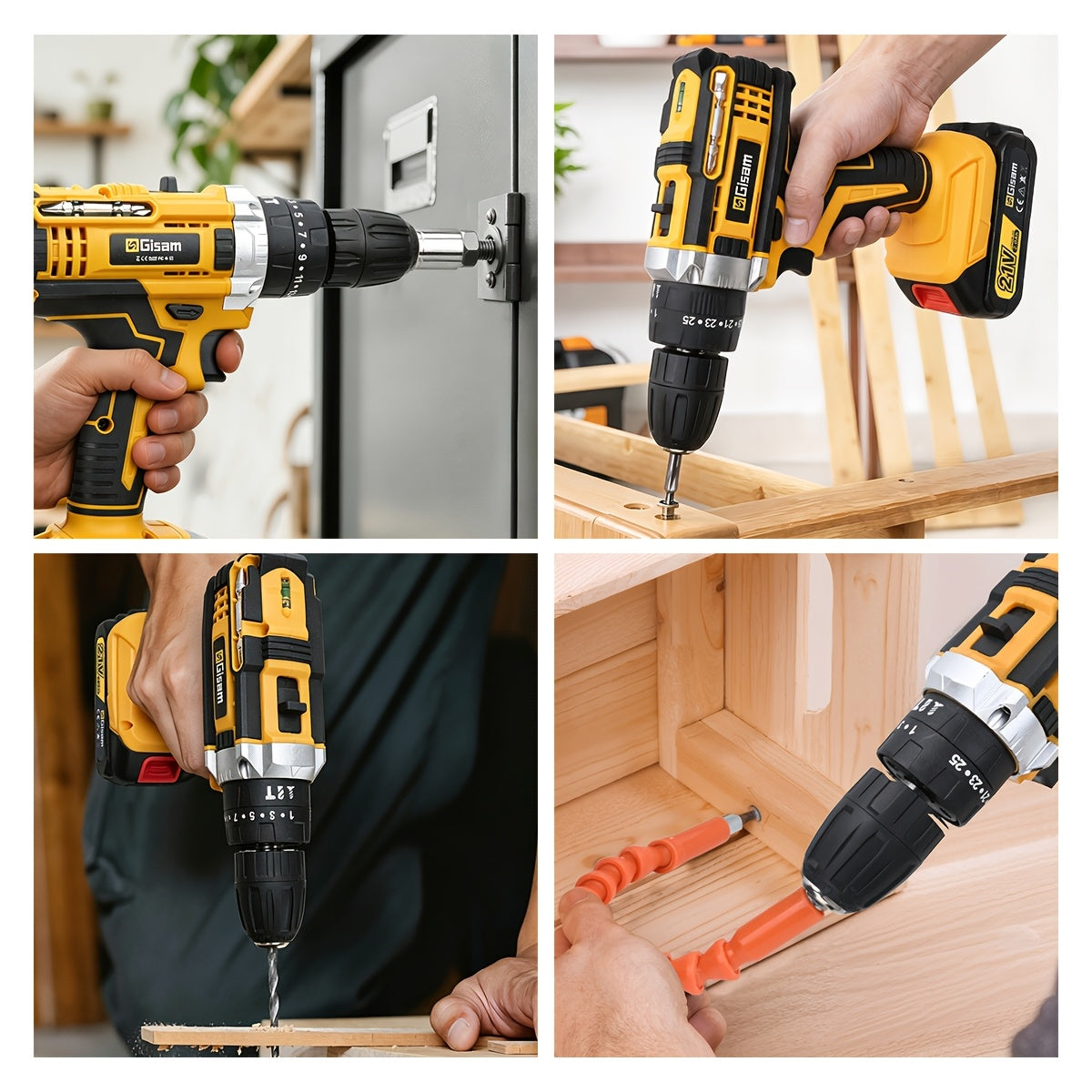 Taladro inalámbrico para bricolaje y reparaciones | Inalámbrico y Recargable
