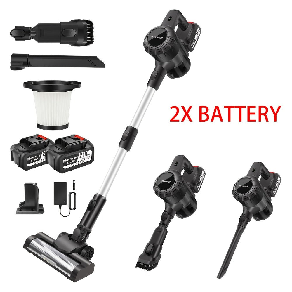 Aspiradora de Mano Inalámbrica 45KPa con Base Autónoma, Limpieza Multisuperficie 6 en 1, Autonomía de 20/60 Min, Ligera 2.72KG,  180° y LED//Aspirador de Pelo, Batería Extraíble - Para Hogar, Pelo de Mascotas, Suelos Duros