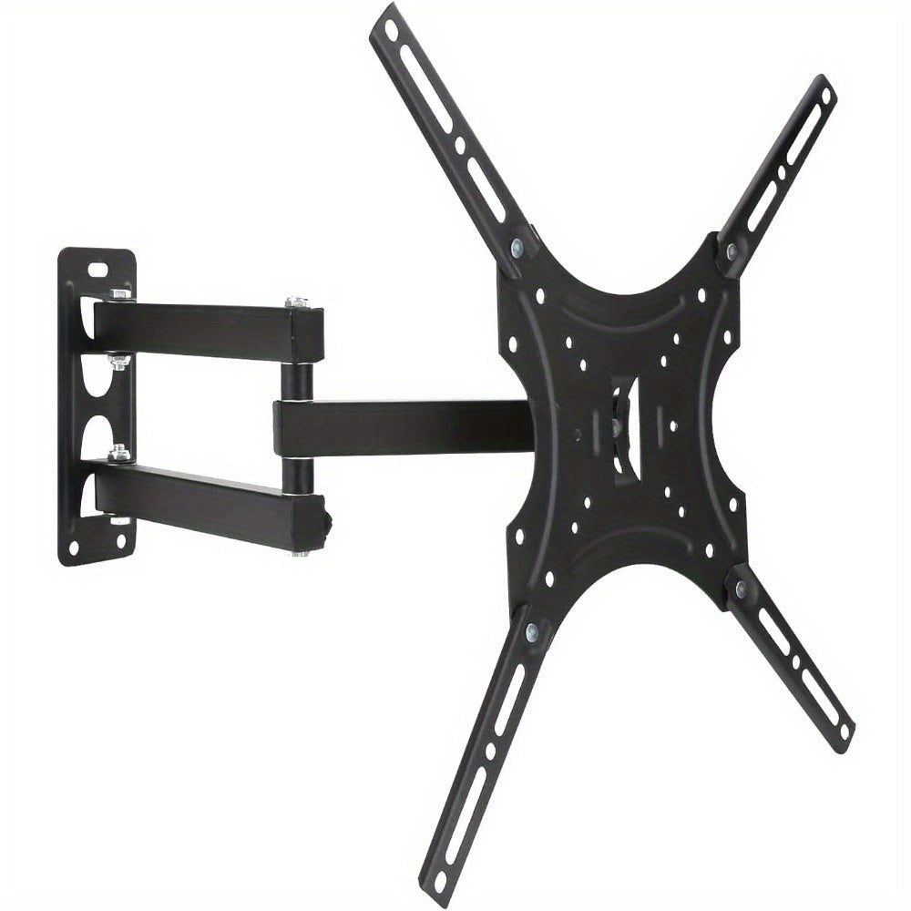 Soporte de pared universal giratorio e inclinable para TV, soporte para TV o monitores planos o curvos de 81.28-139.7 cm