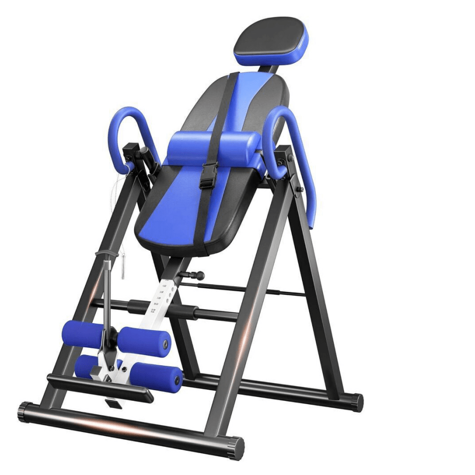 Mesa de Inversión de Gravedad de Alta Resistencia con Reposacabezas y Cinturón de Seguridad Ajustable - Estirador de Espalda para Alivio del Dolor, Relajación Muscular | Diseño Plegable que Soporta Hasta 136.08 KG