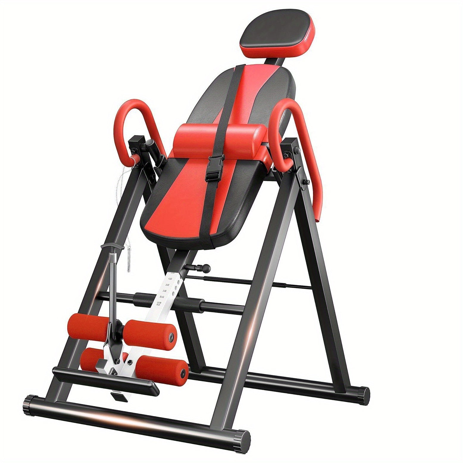Mesa de Inversión de Gravedad de Alta Resistencia con Reposacabezas y Cinturón de Seguridad Ajustable - Estirador de Espalda para Alivio del Dolor, Relajación Muscular | Diseño Plegable que Soporta Hasta 136.08 KG