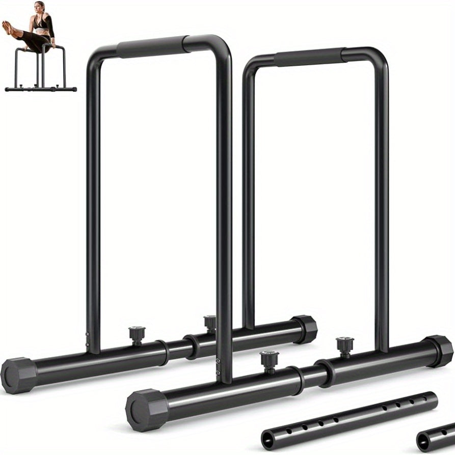 Estación de Flexiones de 500 Kg, Portátil, Funcional, Barra de Fitness con Conexión de Seguridad, Soporte Robusto para Flexiones, Body Press, Barra de Ejercicios Paralelos para Calistenia