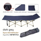 Cama de campamento de 190 cm, cama de campamento plegable, cama de invitado de 250 kg