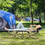 Cama de campamento de 190 cm, cama de campamento plegable, cama de invitado de 250 kg