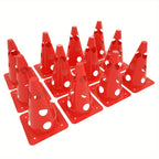 Juego de entrenamiento de agilidad para perros - 12 conos y 6 barras ajustables para ejercicios de coordinación, juego de 6 piezas