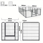 Corral modular para mascotas pequeñas | Interior, exterior y zona segura