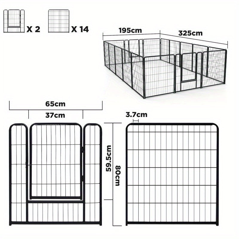 Corral modular para mascotas pequeñas | Interior, exterior y zona segura