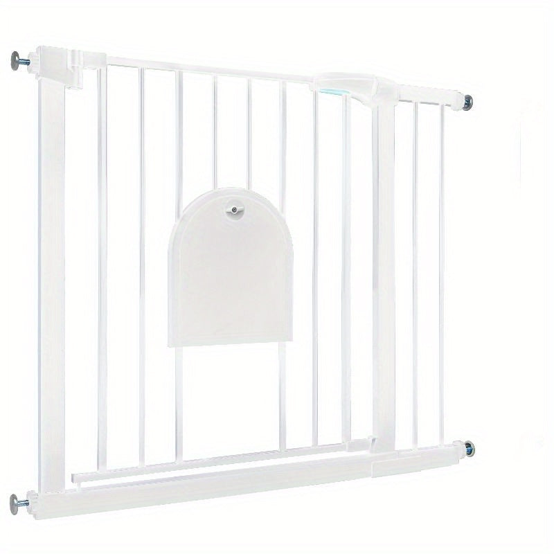 Puerta de seguridad para escaleras y puerta para animales, puerta de seguridad N Stop sin taladrar con rejilla de metal