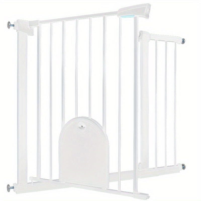 Puerta de seguridad para escaleras y puerta para animales, puerta de seguridad N Stop sin taladrar con rejilla de metal