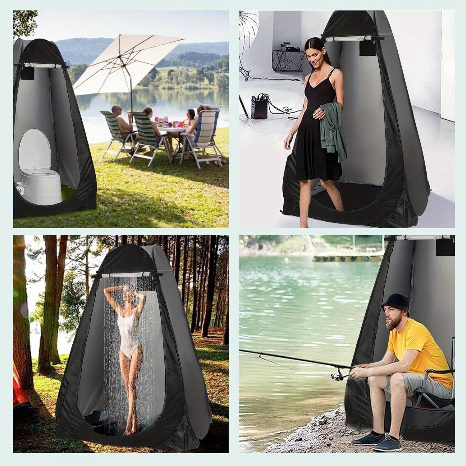 Tienda de Cambio Portátil para Exteriores para Privacidad, Ideal para Duchas de Camping y como Inodoro Móvil