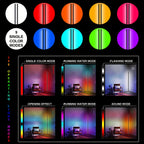 Lámpara de pie de esquina de 1/2 piezas, lámpara de pie LED de cambio de color, ajustable de 56 pulgadas (aprox. 142 cm) con sincronización de música, lámpara de esquina de iluminación ambiental moderna, con control remoto y por APP, modo creativo DIY y t