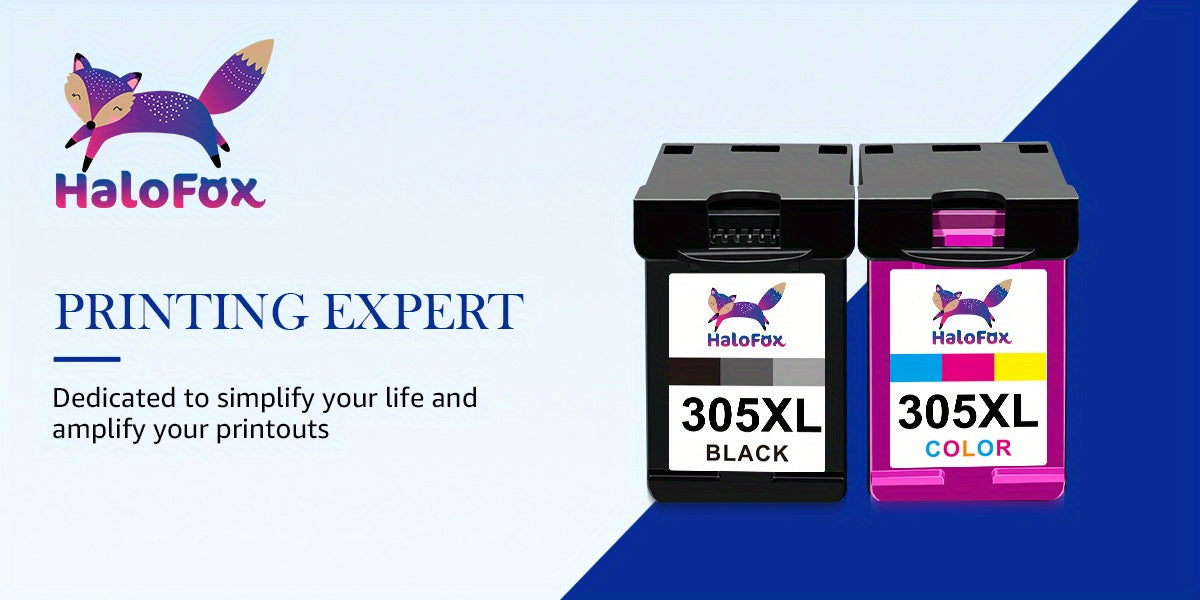 Cartuchos de tinta | Cartuchos 305 XL Compatibles con HP 305 para Impresoras DeskJet 2720e, Envy 6000, 4120e, Pro 6430 y 6420 (1 )