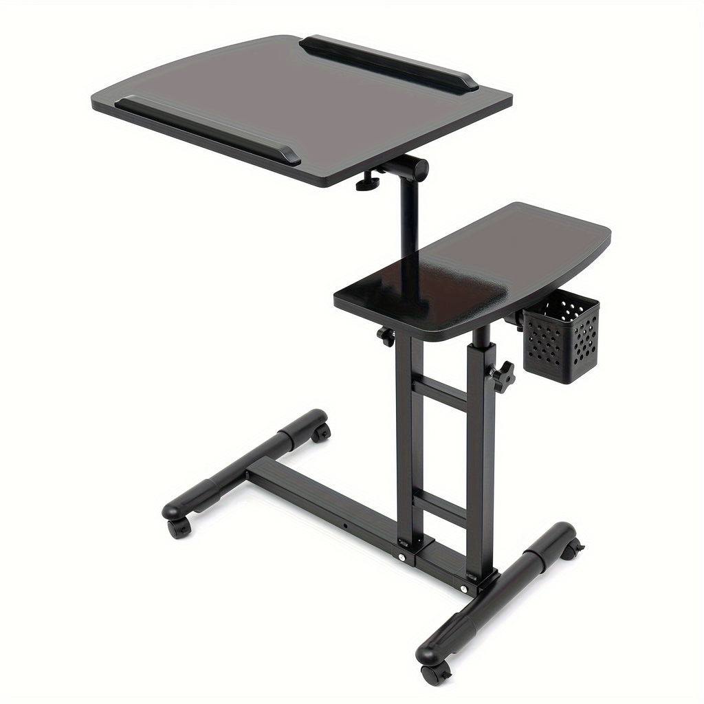 Estación de trabajo para tatuajes con soporte para reposabrazos, estación de trabajo móvil para tatuajes con altura ajustable, soporte rodante con bandeja portátil, suministro de equipo de dibujo para artista de tatuajes de estudio